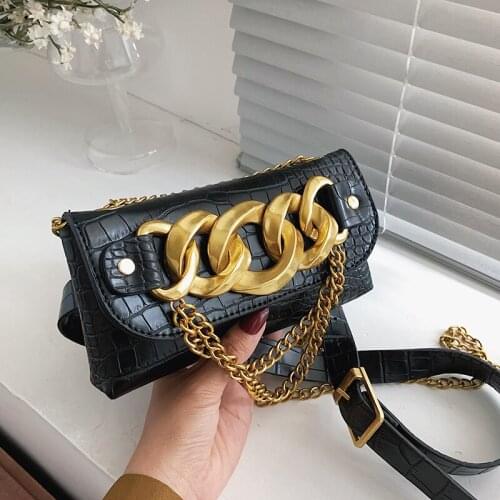 Chest Bags For Women Fashion Alligator Waist Bag Luxury Designer Envelope Bag 2021 New Messenger Bag Crossbody Women Shoulder
