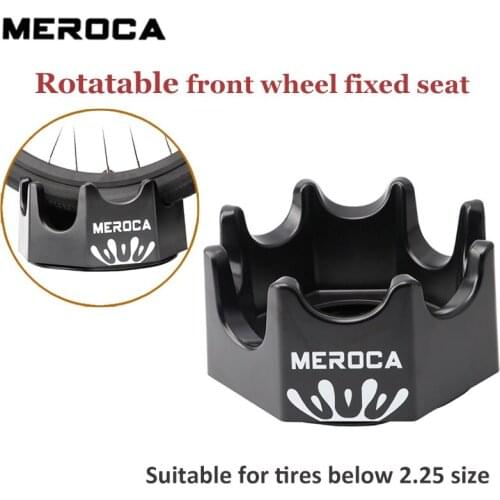 Bicycle Front Wheel Stand Rotating Bike Wheel Holder Anti-Slip Indoor Training Front Wheel Fixing Frame Fits 2.25 inch tire part