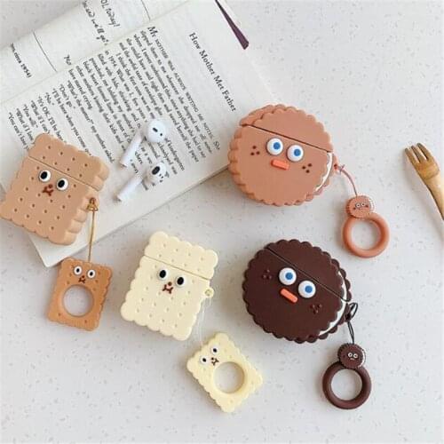 Cookies Backpack Tassels Wireless Earphone Case For Apple AirPods Silicone Charging Headphones Cases Protective Accessories