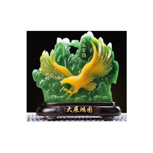 REALIZE ONES AMBITION EAGLES SCULPTURE HOME DECORATION WORLD OFFICE HOME LIVING ROOM WINE CABINET DECORATION