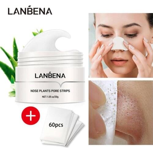 LANBENA Blackhead Remover Nose Mask Pore Strip Black Mask Peeling Acne Treatment Black Deep Cleansing Skin Care New Style