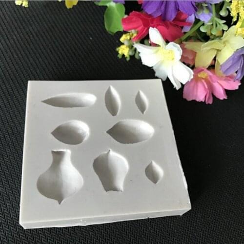 Succulent Plants Fondant Cake Molds Chocolate Mould For Kitchen Baking Sugarcraft Decoration Tool DIY Baking Tools