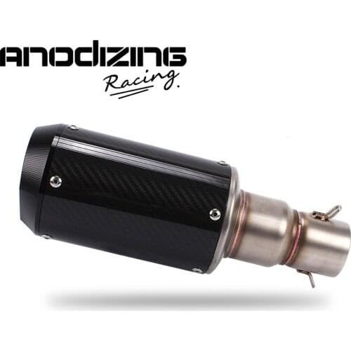 Motorcycle scooter Muffler tube performance modified carbon fiber exhaust pipe Silence