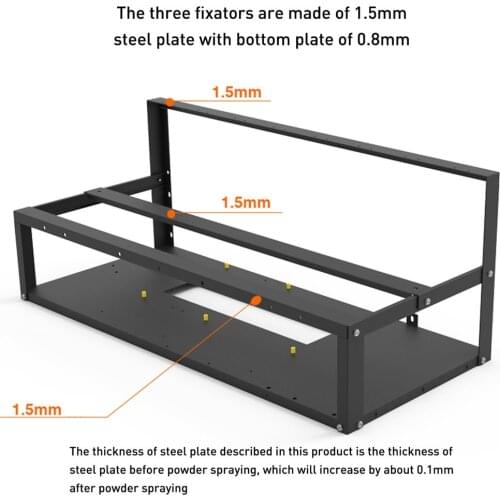 In stock now!Stackable Open Mining Rig Frame Mining ETH/ETC/ZEC Ether Accessories Tools for 8 GPU Crypto Coin Bitcoin Rack