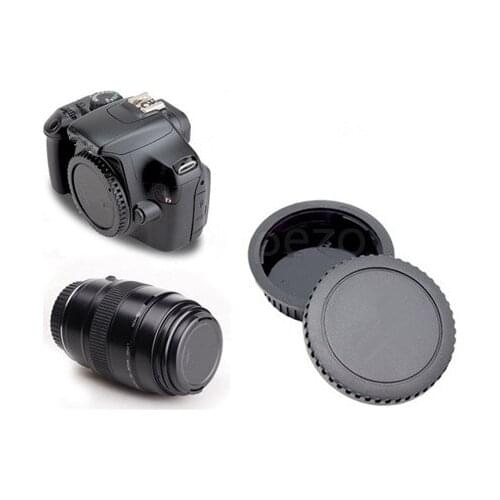 DSLR Camera Rear Lens Cap Cover + Camera Front Body Cap for Canon 5D II III 7D 70D 700D 500D 550D 600D 1000D 6D 6D2 80D 800D
