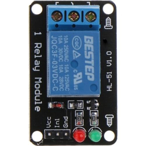 1PCS 1 Channel 3V Relay Module 3.3V Low Level Shooting with Lamp 53CA