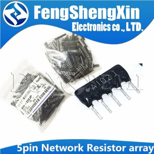 20pcs 5pin DIP exclusion Network Resistor array 470R 510R 470 510 1K 2K 2.2K 3.3K 4.7K 5.1K 10K 20K 22K 47K 100K ohm A102J A103
