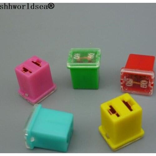 Shhworldsea 5PCS high quality 20A 30A 40A 50A 60A car fuse link auto fuse box auto link use connector n-line Lighter-Shape