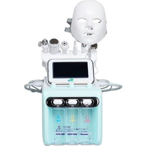 7 In 1 H2O2 Hydra Water Facial Microdermabrasion Hydrofacials Machine Hydro Water Dermabrasion Beauty Machine With LED Mask