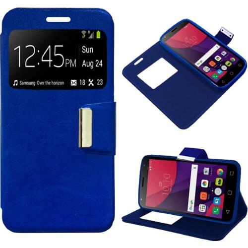 Case Flip Cover Alcatel Pixi 4 (5) 4G/Smart 7 Turbo Blue