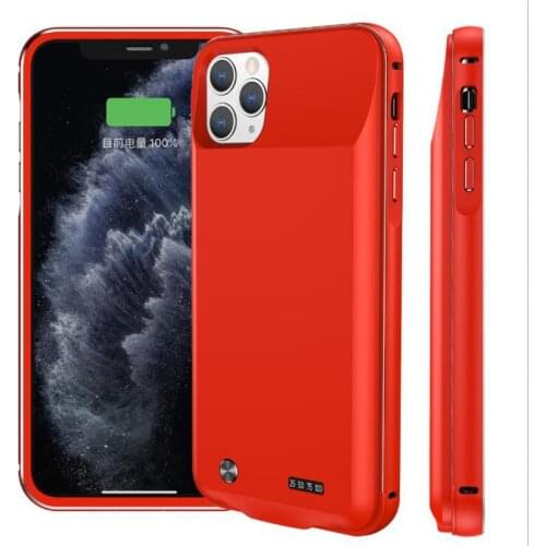 Metal Frame Battery Case For iphone 6 6S Plus 7 8 Plus X XR 11 Pro 11 Pro Max Battery Charger Case Smart Phone Cover Power Bank