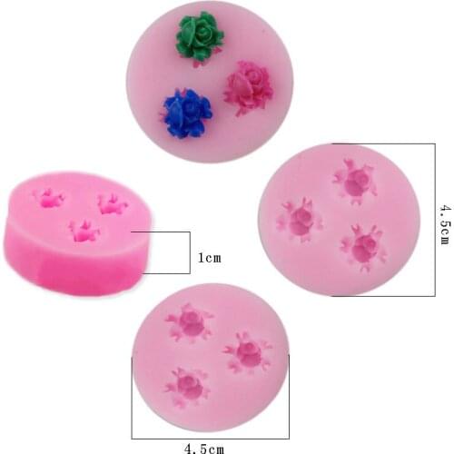 Flowers Silicone Clay Soap Mold Fondant Sugarcraft Chocolate Cake Decorating tools cookies kithcen accessories DIY