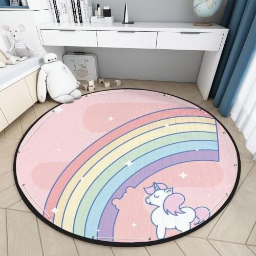 Baby Play Mat Pad Plush Newborn Infant Crawling Blanket Animal Playmat Round Carpet Floor Rug Kids Children Room Nordic Decor