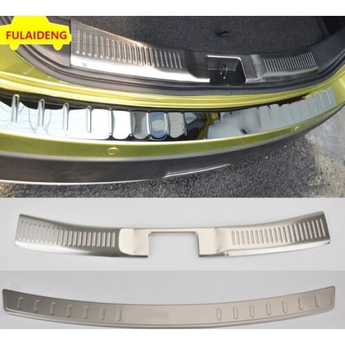 For Suzuki S-Cross SX4 Crossover 2014-2018 stainless steel Door Rear Bumper Protector Plate Cover Car Styling Accessories