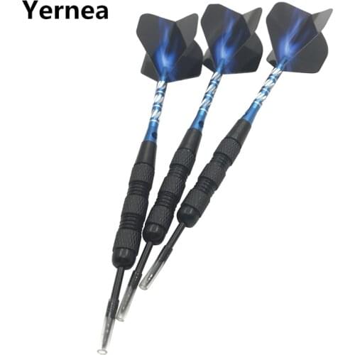 Yernea High-quality Dart 3Pcs Steel Tip Darts 20g Professional Indoor Sports Entertainment Game Blue Dart Shafts and Flight