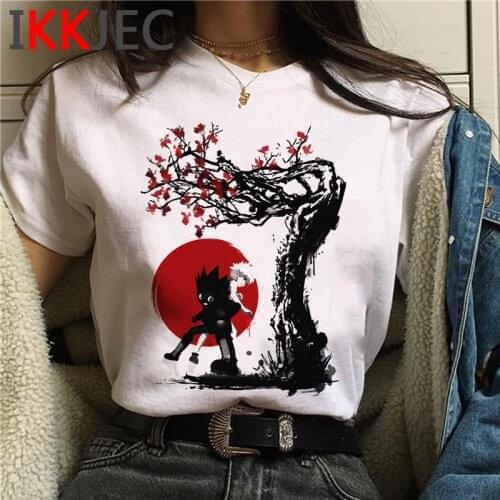 Hunter x Hunter Killua Zoldyck Kurapika summer top women tumblr plus size vintage harajuku aesthetic clothes tshirt harajuku