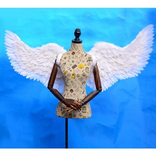 Creative White Catwalk Angel Feather Wing Props Show Feathers Large Props Net Red Wall Decoration Murals Ornaments Wings Gifts