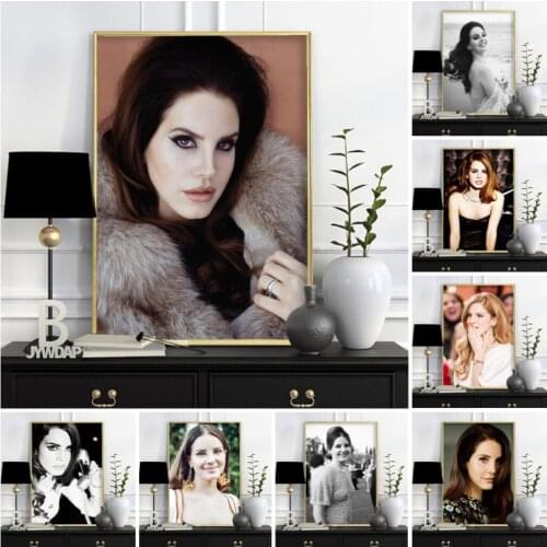 Lana Del Rey Pop Art Music Singer Star Sexy Posters and Prints Wall Art Canvas Painting Wall Pictures Bedroom Living Room Decor