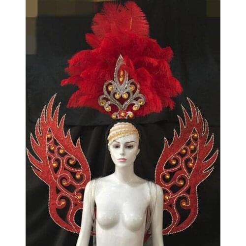 Lo spettacolo di danza copricapo di piume di accessori di abbigliamento La FESTA La Maschera IL Festival