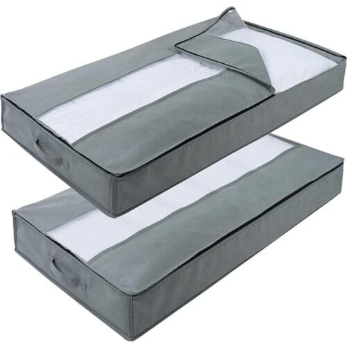 Under Bed Storage Bags Foldable Underbed Storage Containers Organizer For Bedroom Large Size Blanket Comforter Quilt Storage Bag