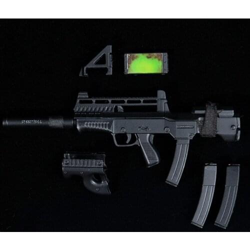 1/6 Solider Scene Weapon Accessories tym036 Miniature gun model Submachine 05 micro-red magic version for 12'' Action Figure