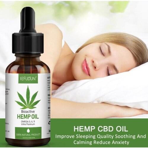 30ml Natural Hemp Essential Oil Hair Care To Relieve Body Pain D0T1