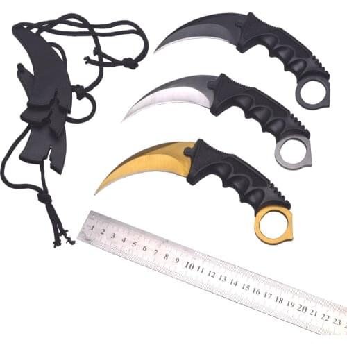 New CSGO Counter Strike Tactical Stainless Steel Survival Outdoor Knife Karambit Claw Hunting Knife Fashion Camping Tool
