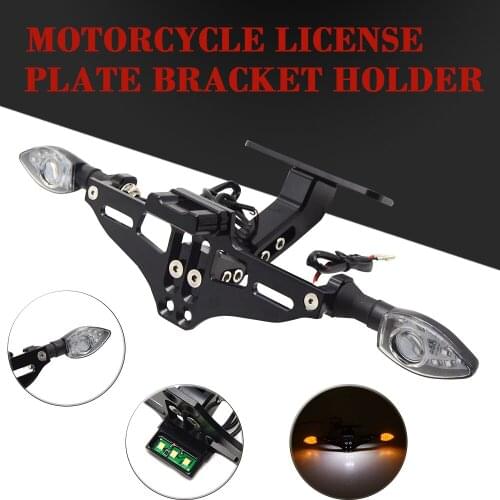 Motorcycle license plate frame equipped with steering lamp license plate for BMW F800R R 1200 GS R1200GS HP2 SPORT R1200S 06-14