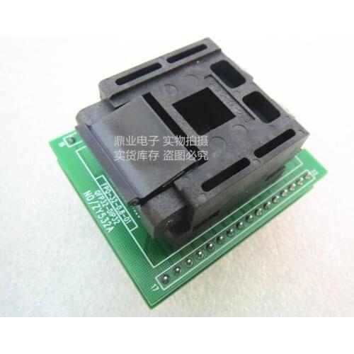 Clamshell ZY532A LQFP32 STM8 QFP32 IC Burning seat Adapter testing seat Test Socket test bench in the stock
