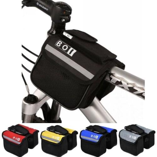 Roswheel Cycling Frame Bag MTB Road Bicycle Double Side Front Tube Bag Bike Sport Pannier Bag Bike Accessories
