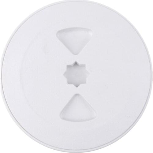 Heavy Duty 4" Round White ABS Plastic Marine Yacht Screw Out Deck Plate Inspection Hatch Boat Access Parts Hardware Accessories