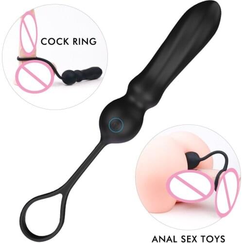 Vibrating Ring For Penis Bullet Vibrator Male Mini Vibrator Clitoris Prostate Stimulator Vaginal G Spot Butt Plug Anal Sex Toys