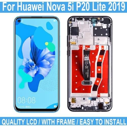 6.4" For Huawei Nova 5i P20 Lite 2019 LCD Touch Screen Display For Huawei GLK-LX1 GLK-LX2 Digitizer Replacement Assembly+Tool