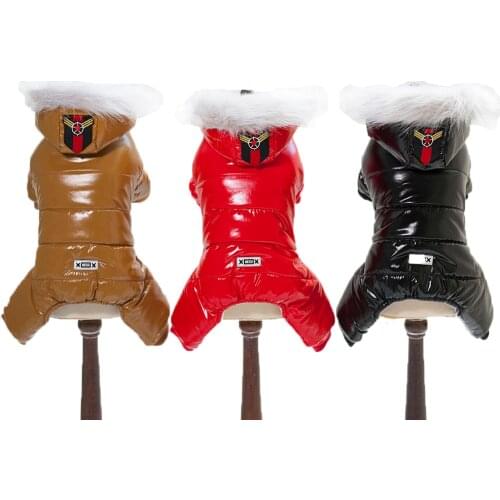 Waterproof And Snowproof Snowsuit Style Pet Dog Winter Clothes Four Legs Thick Warm Coats Jackets For Small Puppy Clothing