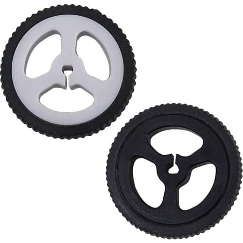 100pcs/lot D-hole Rubber Wheel Suitable for N20 Motor D Shaft Tire Car Robot DIY Toys Parts