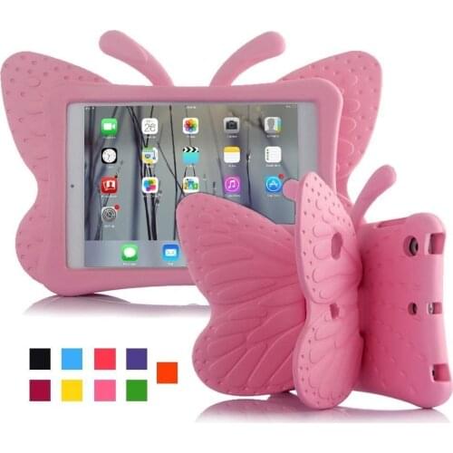 3D Butterfly Cute Cartoon Case for Apple IPad Mini 1 2 3 4 5 EVA Light Weight Kid Proof Shockproof Case for Ipad 9.7 Cover