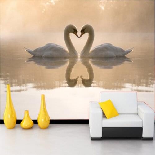 Custom 3d Wall Murals Wallpaper Goose Animal Mural for Sofa TV Background 3d Wall Photo Murals 3D Wall Sticker