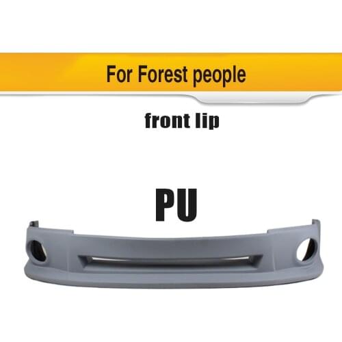 PU Car Front Bumper Lip Spoiler for Subaru Forester 2008 2009 2010 Car Sticker Spoiler