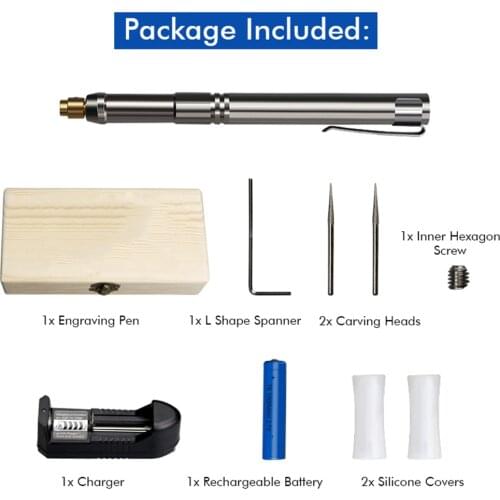 Mini Cordless Electric Engraving Pen 60w 32000rpm DIY Grinding Engraving Machine Grinding and Polishing Hand-held Drilling Tool