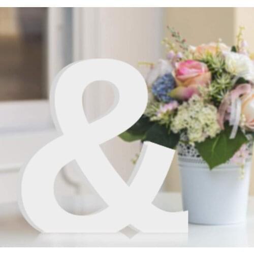 Metable 1pcs Decorative Wooden Alphabet Letters for Children Kids Bedroom Wedding Birthday Party Home Decor (3 inch / 7.62cm)