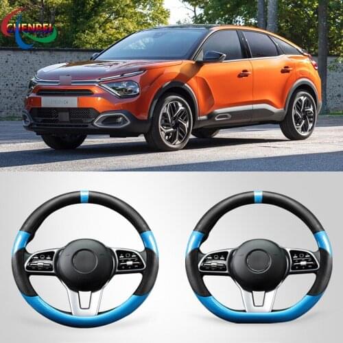 Four Seasons Universal Car Steering Wheel Cover For Citroen Series C1 C3 C4 PICASSO C5 C6 Elysee Car Accessories