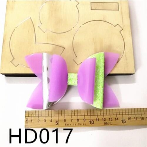 HD017 6 inch big bow cutting die wooden for bow making