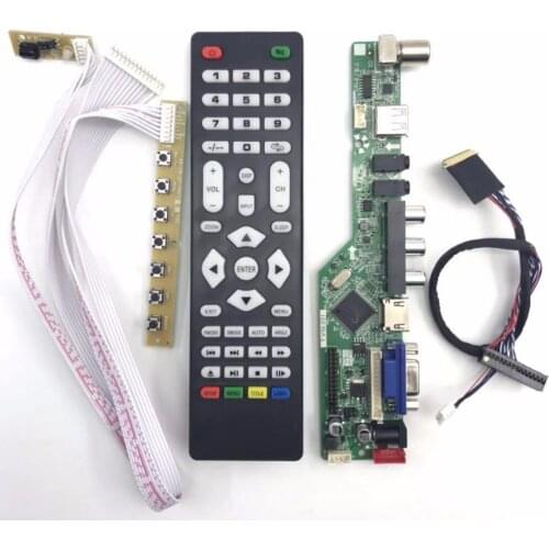 HDMI VGA AV USB AUDIO LCD Controller c For 14"15.6" B140XW01 B156XW02 LP156WH2 B156XW04 B156XTN02.1 1366x768 C1-006