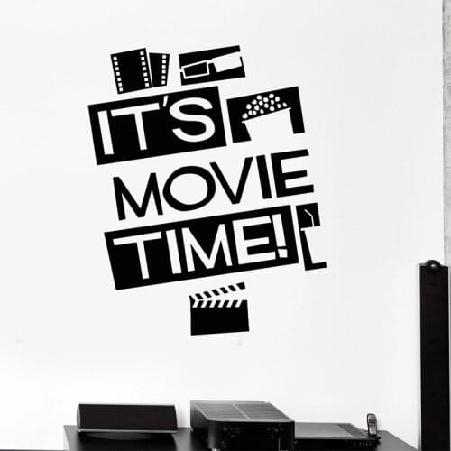 Cinema Wall Stickers Film Strip Vinyl Decal Movie Time Wall Decor Filming Sticker Screening Room Decoration
