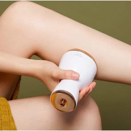 Red bian-stone scrapping instrument vibrate hot compress knead abdomen massage instrument