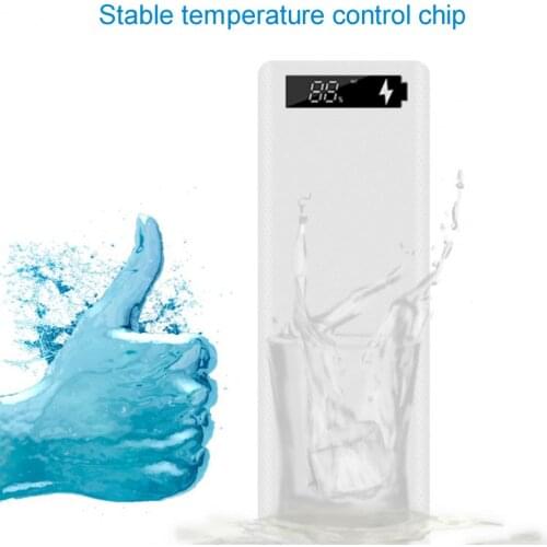 DIY mobile power battery box without welding 10pcs 18650 battery Type-C/Micro USB interface LCD screen power bank shell (M10)