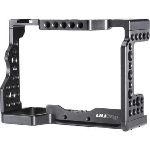 C-A73 Metal Camera Cage Rig for Sony A7III A7R3 A7M3 Cold Shoe Mount Arca-Style Quick Release Mount with Top Handle Grip