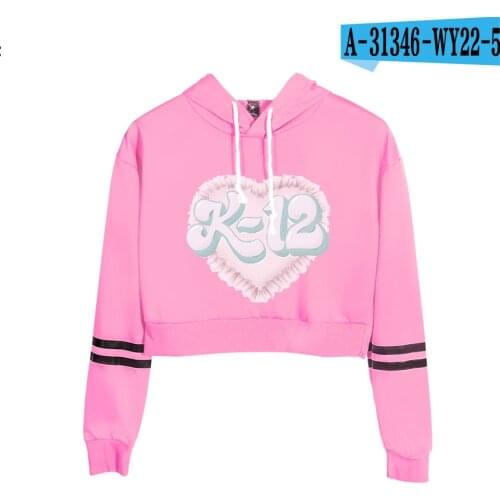 Girls Cute Melanie Martinez Kpop Printed beauty blogger Streetwear Navel Hoodies Sweatshirt Women Fashion Hoody Tops