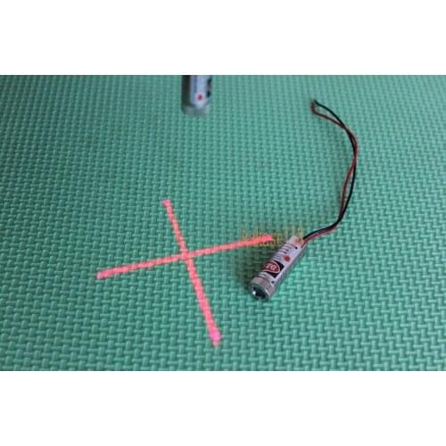 2pcs Industrial Class 650nm 5mW 5v Red Laser Cross Module Glass Lens Focusable