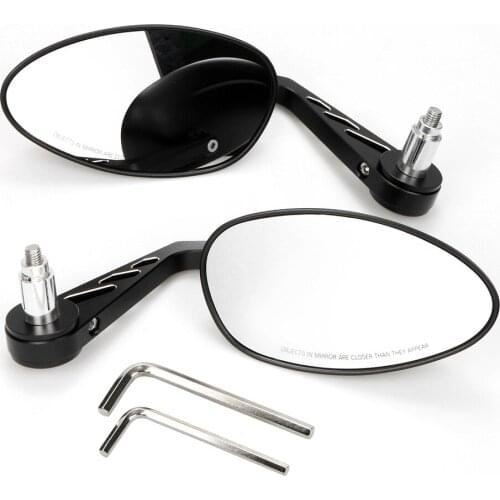 1 Pair Motorcycle Retro Modified Rearview Mirror CNC Aluminum Handlebar Side Reversing Mirror Motorcycle Universal for Harley